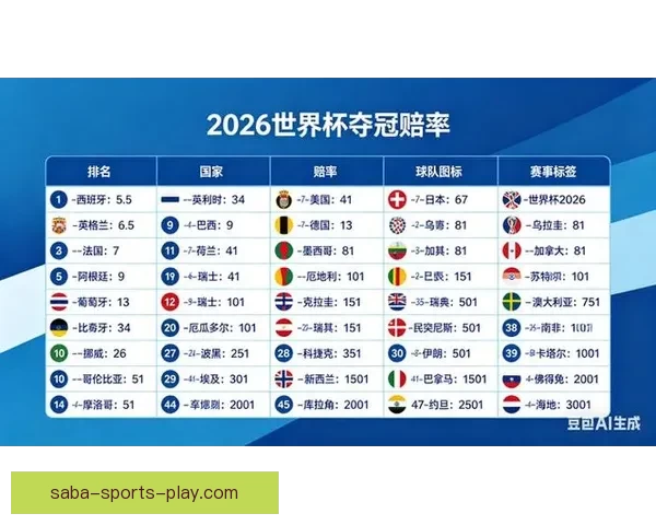 2026世界杯夺冠热门球队分析及最新赔率预测全解